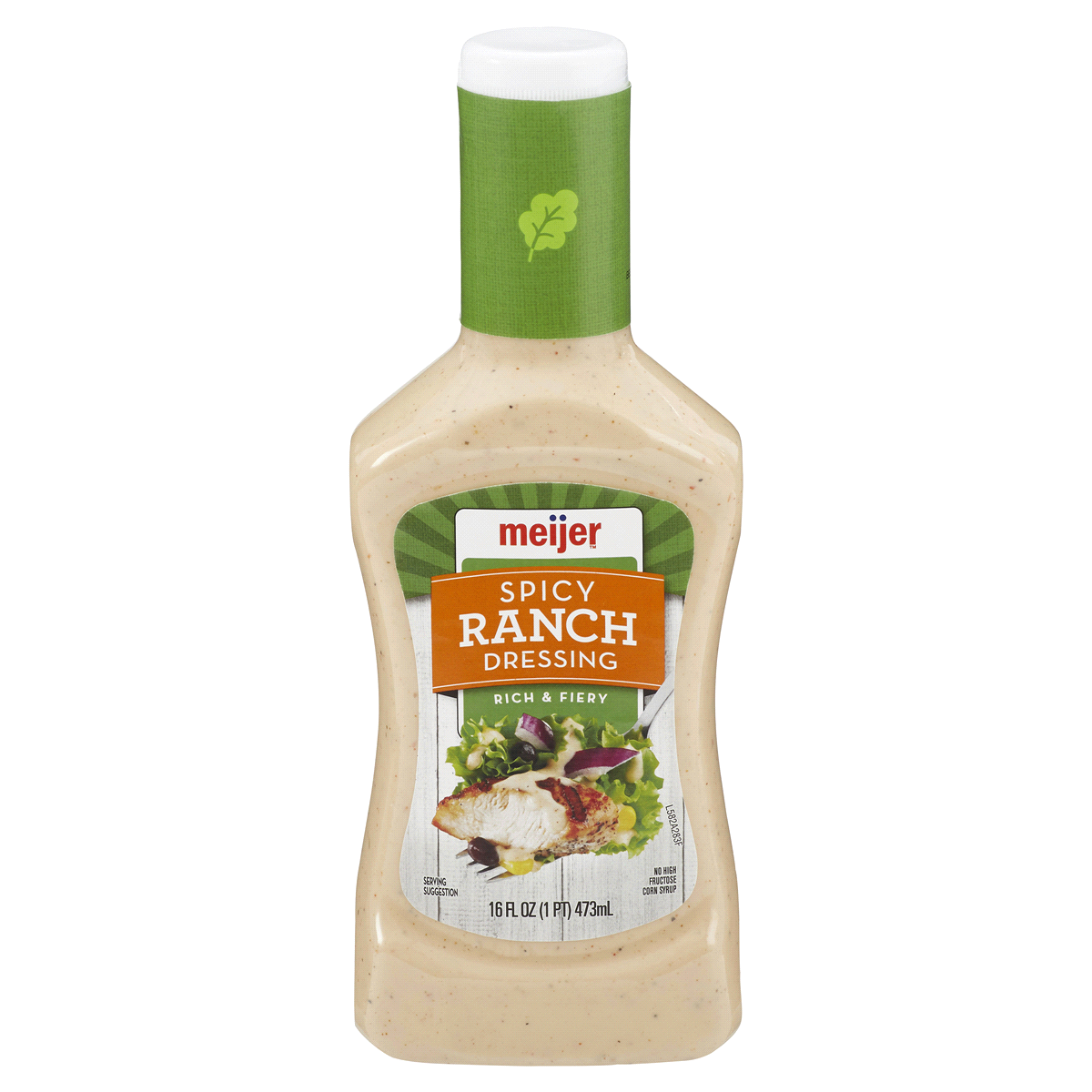 slide 1 of 2, Meijer Spicy Ranch Dressing, 16 oz