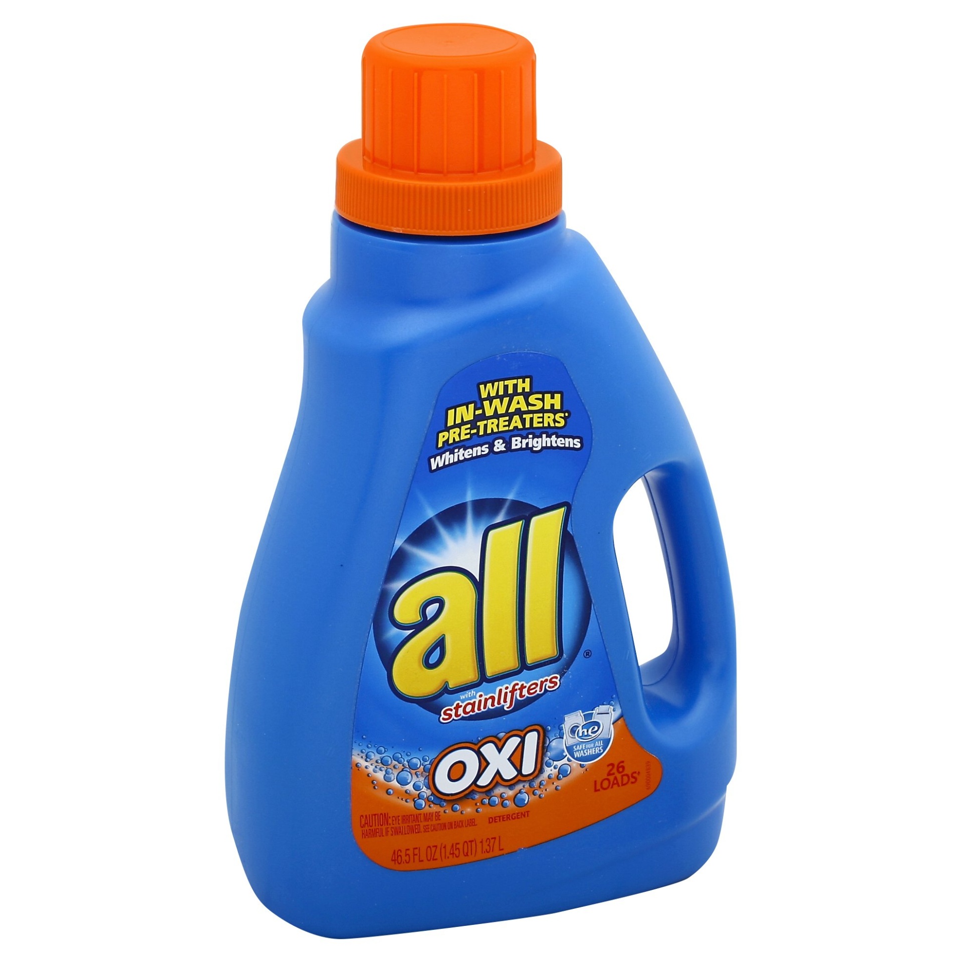 slide 1 of 1, All Oxi with Stainlifters Laundry Detergent, 46.5 fl oz
