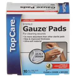 TopCare First Aid Sterile Gauze Pads