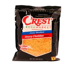 Crest Foods Crest Shredded Sharp Cheddar