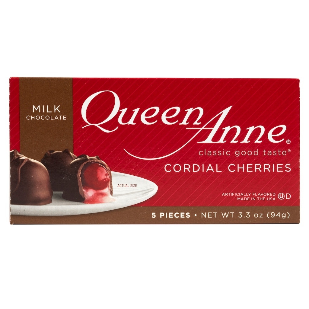 slide 1 of 1, Queen Anne Cordial Cherries, Milk Chocolate, 5 ct
