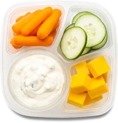 Ready Meals Cucumber Carrots Cheese And Ranch Dip - 8 Oz
