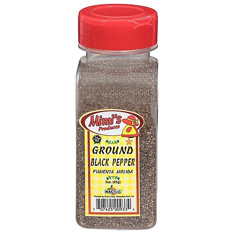 slide 1 of 1, Mimi's Products Ground Black Pepper 3 oz, 3 oz