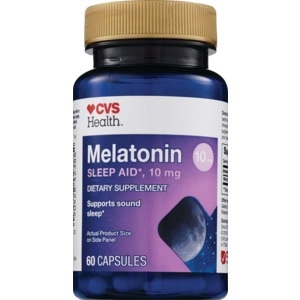 slide 1 of 1, CVS Health Melatonin Capsules, 60 ct; 10 mg