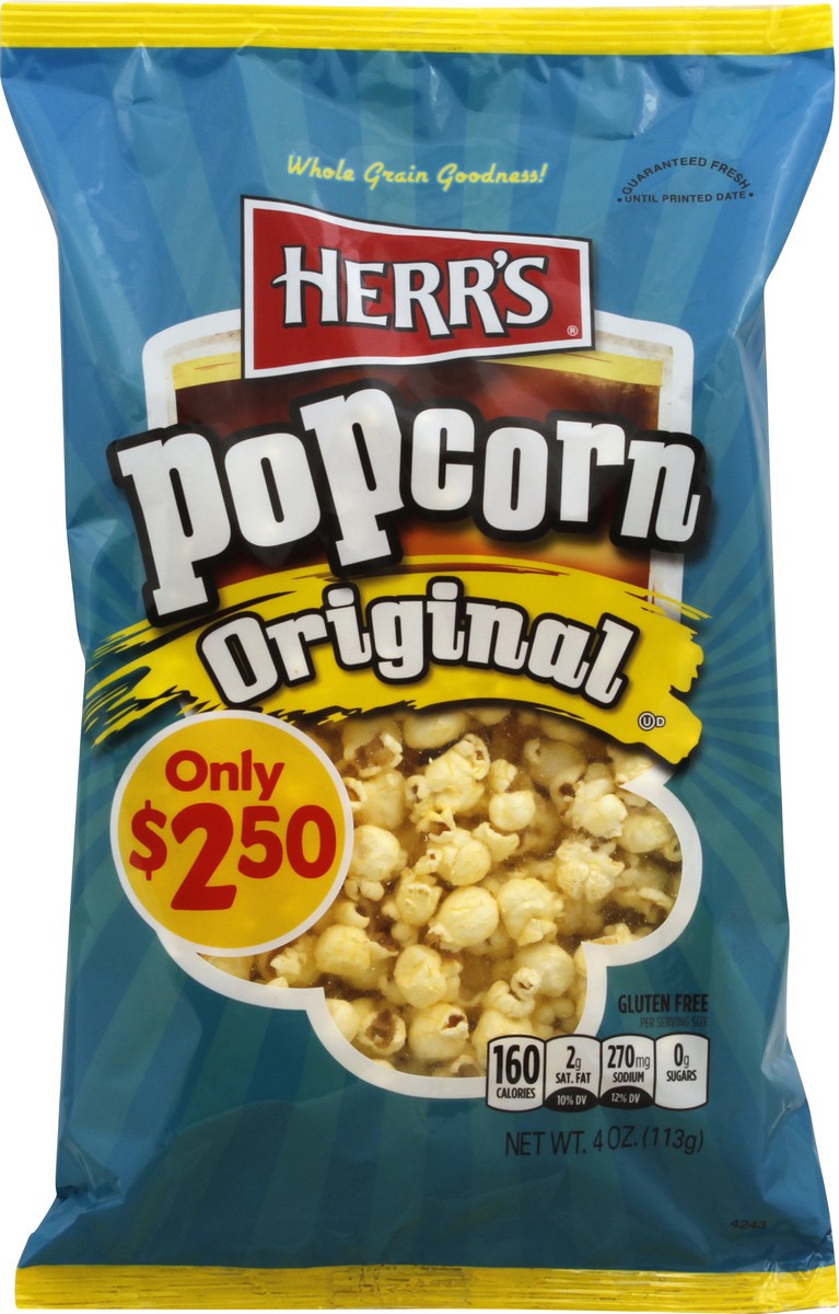 slide 5 of 6, Herr's Popcorn Original, 4 oz