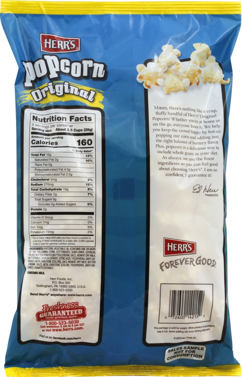 slide 6 of 6, Herr's Popcorn Original, 4 oz