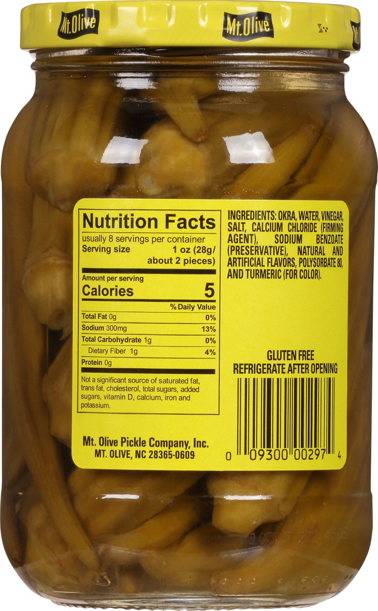 slide 6 of 7, Mt. Olive Mild Pickled Okra, 16 oz
