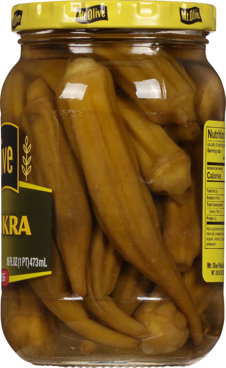 slide 3 of 7, Mt. Olive Mild Pickled Okra, 16 oz