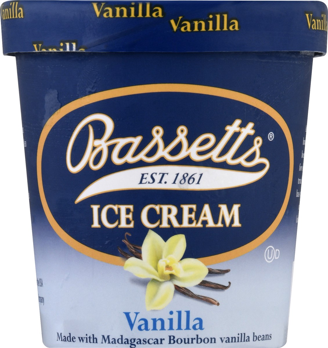 slide 10 of 12, Bassetts Vanilla Ice Cream 1 pt, 1 pint