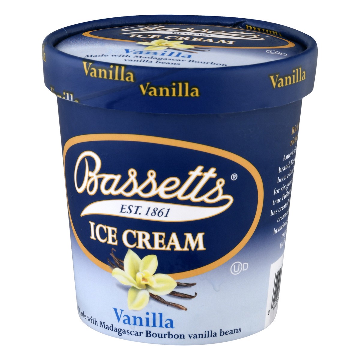 slide 9 of 12, Bassetts Vanilla Ice Cream 1 pt, 1 pint