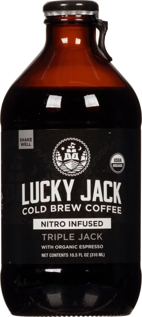 slide 11 of 14, Lucky Jack Nitro Infused Cold Brew Triple Jack Coffee 10.5 fl oz, 10 oz