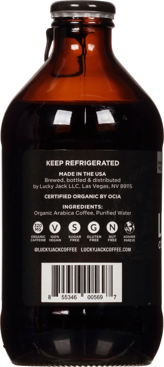 slide 8 of 14, Lucky Jack Nitro Infused Cold Brew Triple Jack Coffee 10.5 fl oz, 10 oz