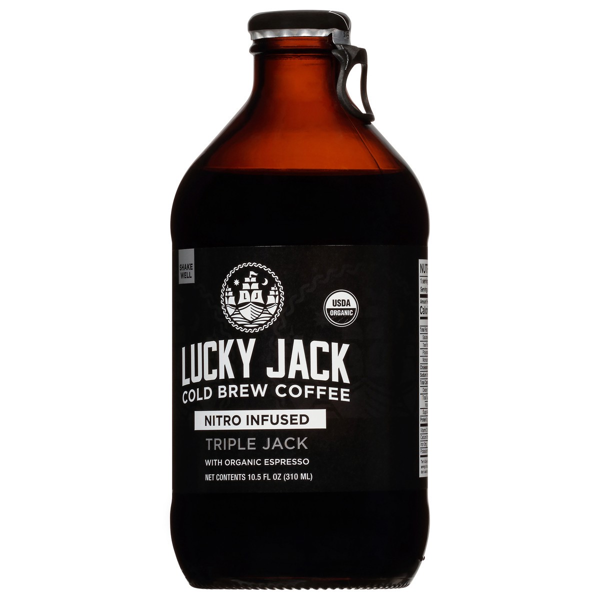 slide 12 of 14, Lucky Jack Nitro Infused Cold Brew Triple Jack Coffee 10.5 fl oz, 10 oz