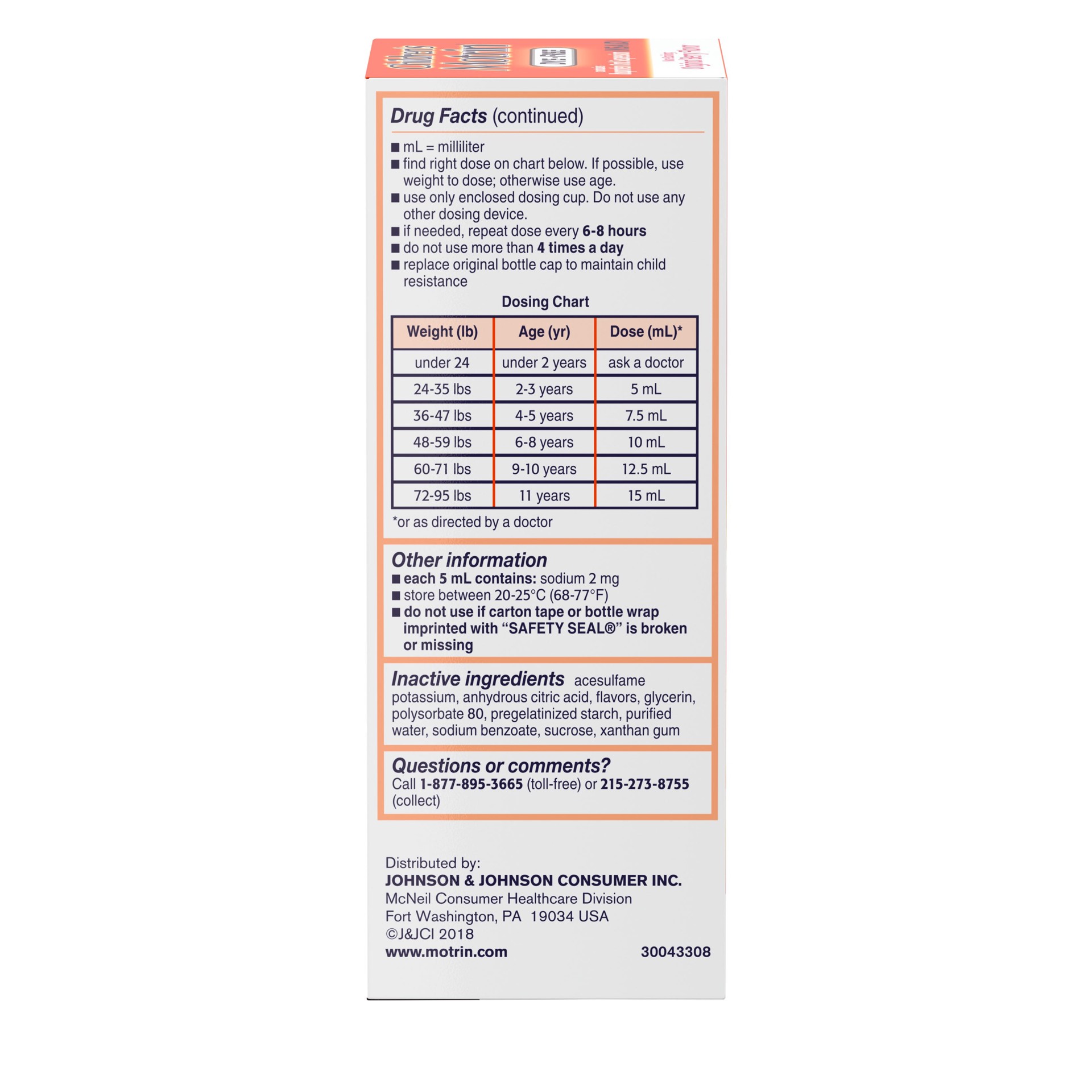 slide 3 of 9, Children's Motrin Oral Suspension Dye-Free Fever Reduction & Pain Reliever - Ibuprofen (NSAID) - Berry - 4 fl oz, 4 fl oz