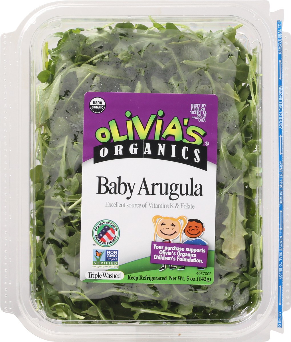 slide 12 of 14, Olivia's Organics Organic Arugula, 5 oz