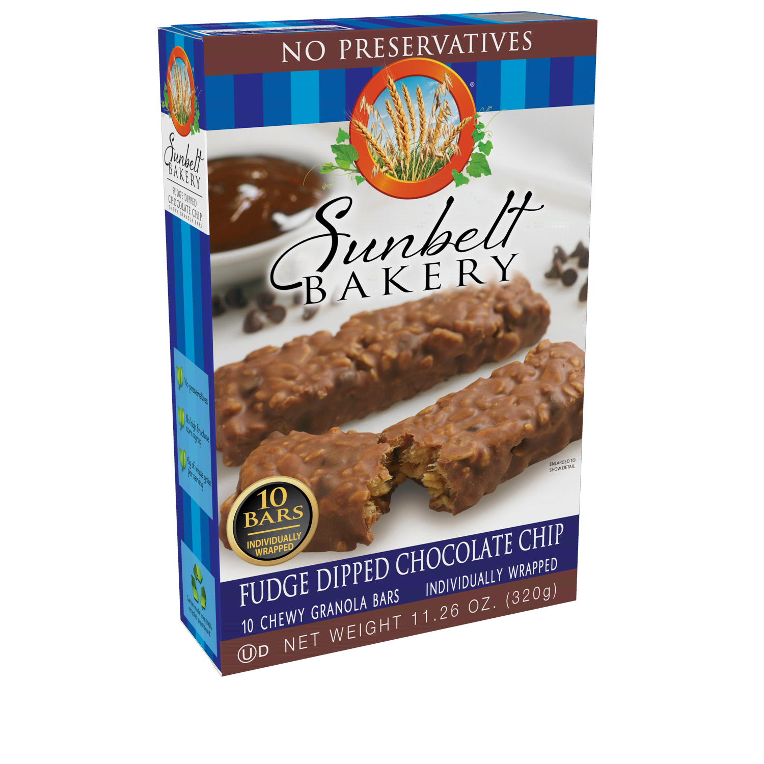 slide 3 of 3, Sunbelt Bakery Chewy Granola Bars, Sunbelt Bakery Family Pack Fudge Dipped Chocolate Chip, 10 ct