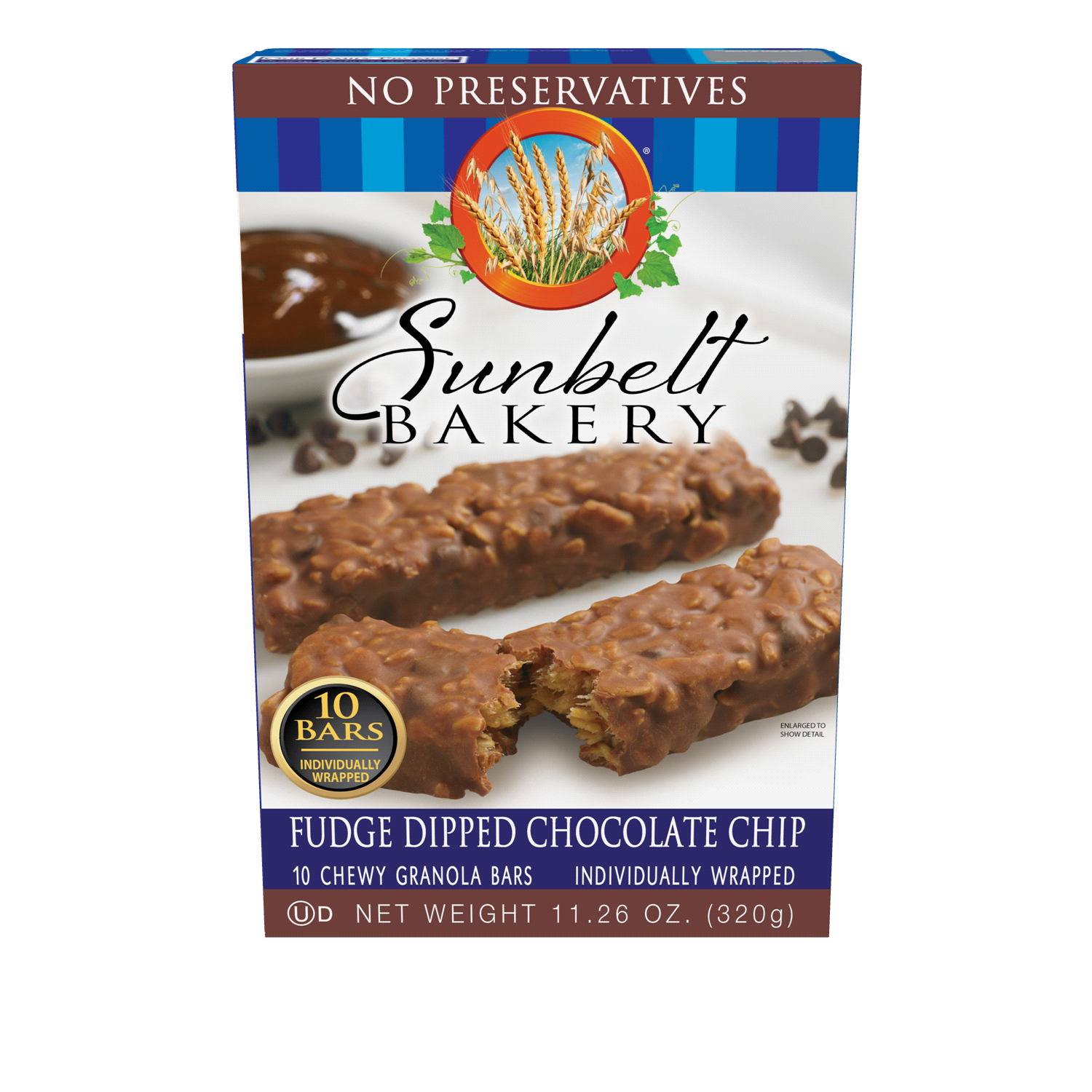 slide 1 of 3, Sunbelt Bakery Chewy Granola Bars, Sunbelt Bakery Family Pack Fudge Dipped Chocolate Chip, 10 ct