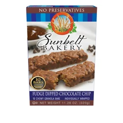 Sunbelt Bakery Chewy Granola Bars, Sunbelt Bakery Family Pack Fudge Dipped Chocolate Chip