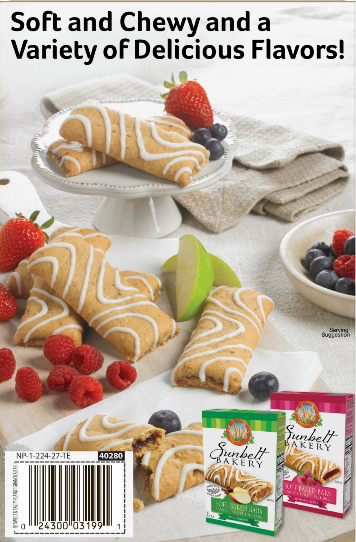 slide 2 of 2, Sunbelt Bakery Chewy Granola Bars, Sunbelt Bakery Family Pack Sweet & Salty Peanut (8 CT), 8.44 oz