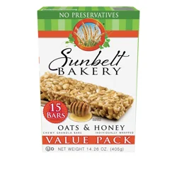 Sunbelt Bakery Value Pack Chewy Oats & Honey Granola Bars 15 bars 15 ea Box