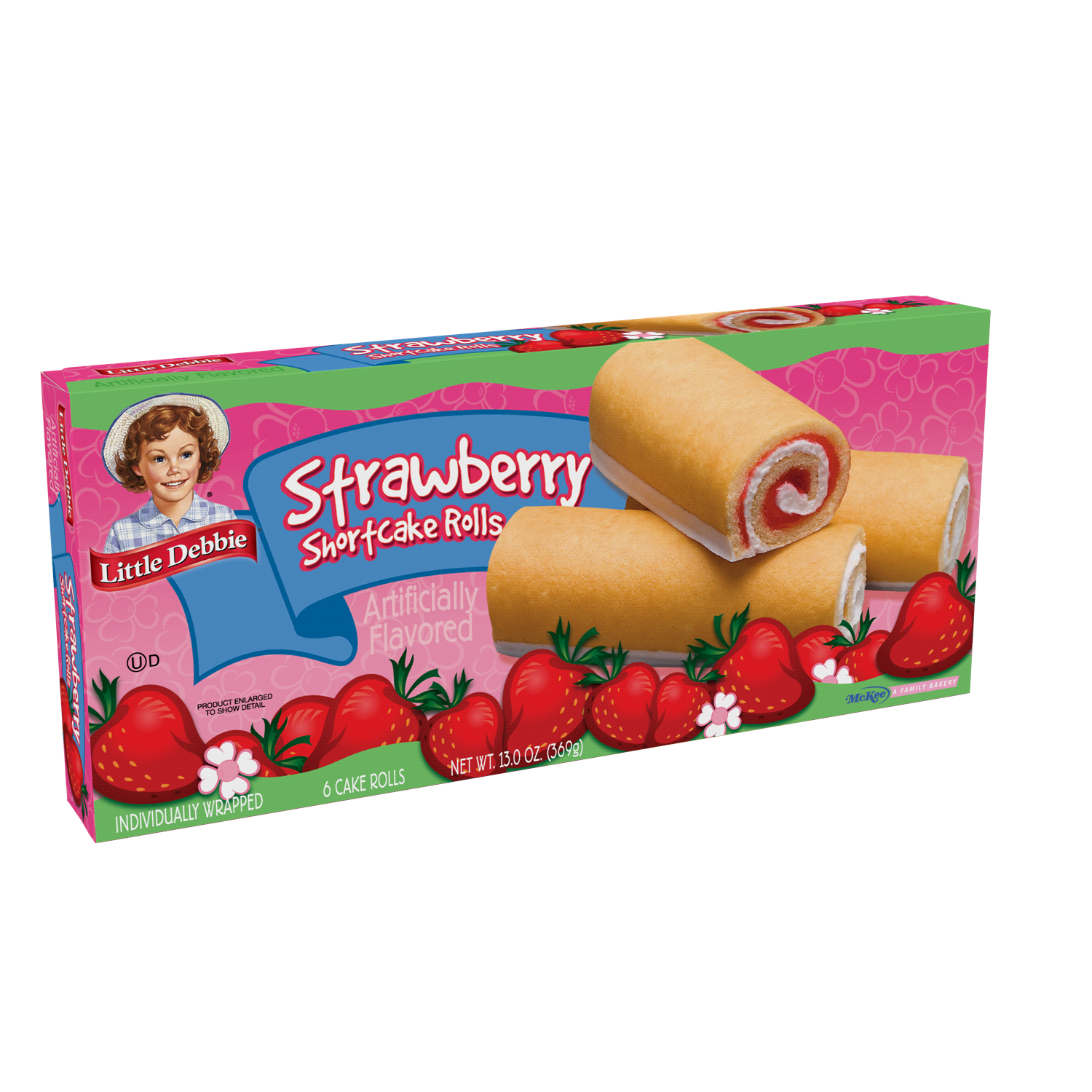 slide 2 of 2, Little Debbie Strawberry Shortcake Rolls, 6 ct