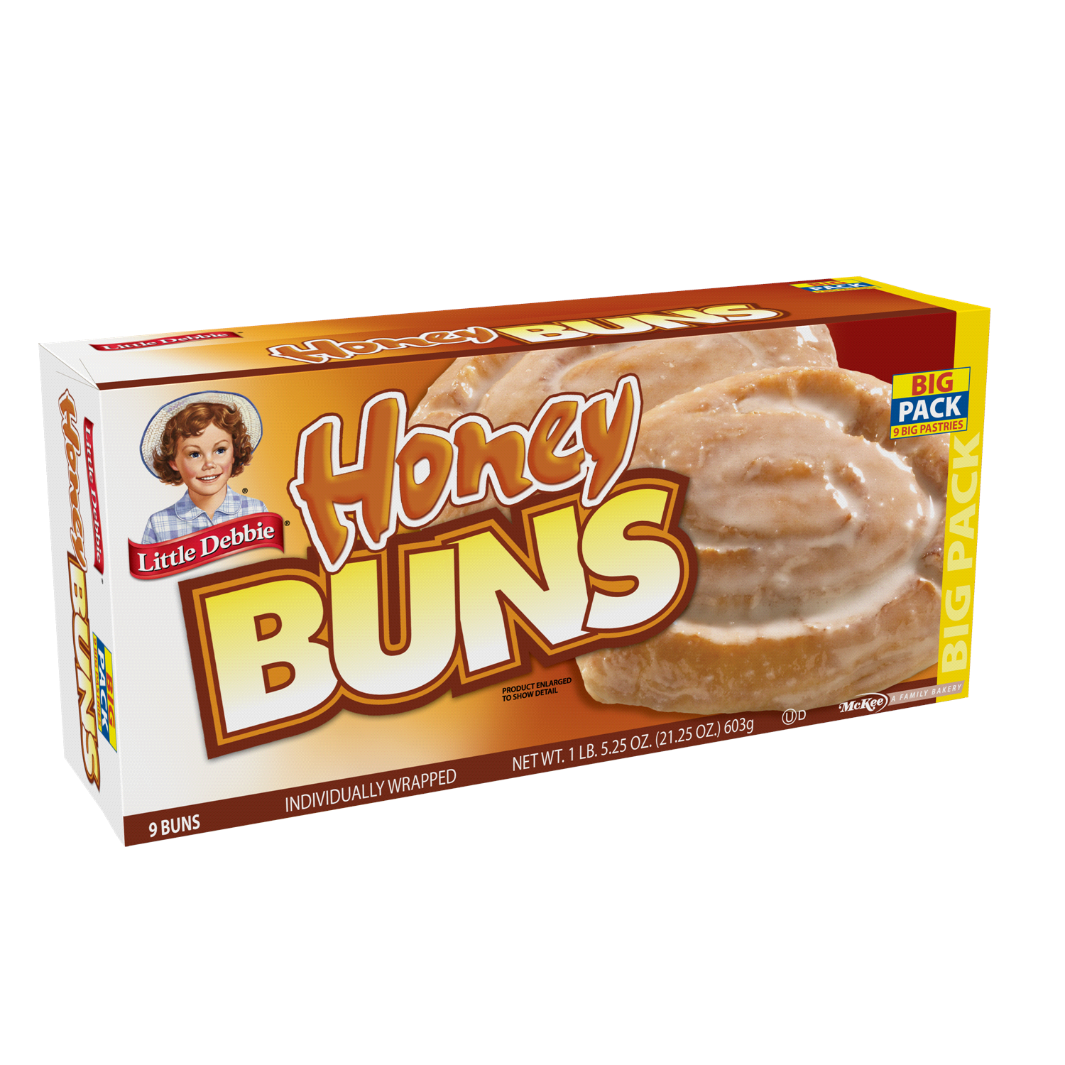 slide 2 of 2, Little Debbie Honey Buns Big Pack, 9 ct