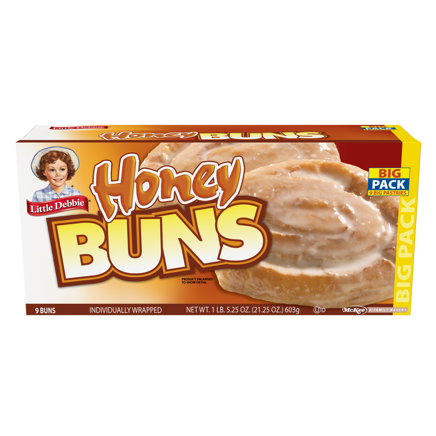 slide 1 of 2, Little Debbie Honey Buns Big Pack, 9 ct