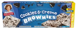 Little Debbie Big Pack Cookies & Creme Brownies Snacks 28 Ounces