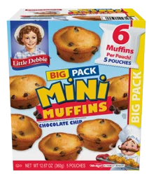 Little Debbie Snack Cakes, Little Debbie Big Pack Mini Muffins (Chocolate Chip)