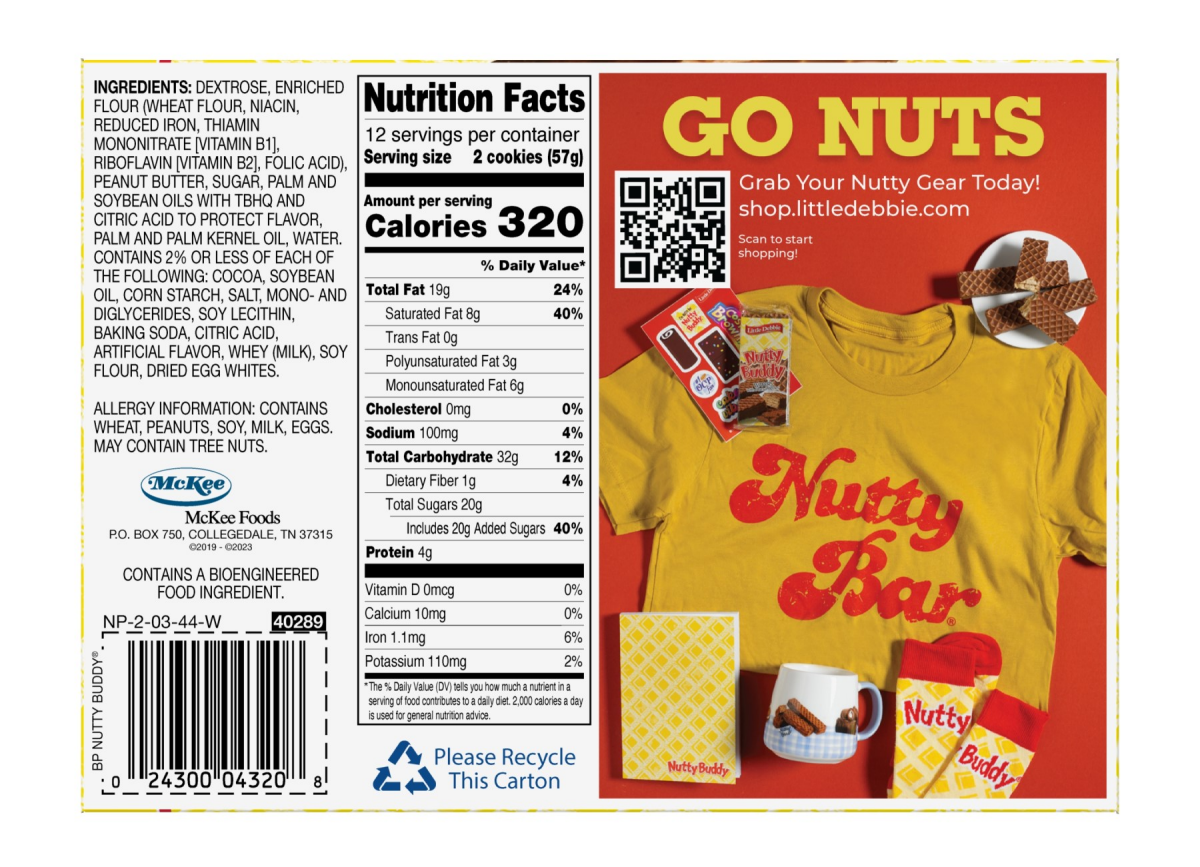 slide 2 of 2, Little Debbie Nutty Buddy Big Pack, 24 ct