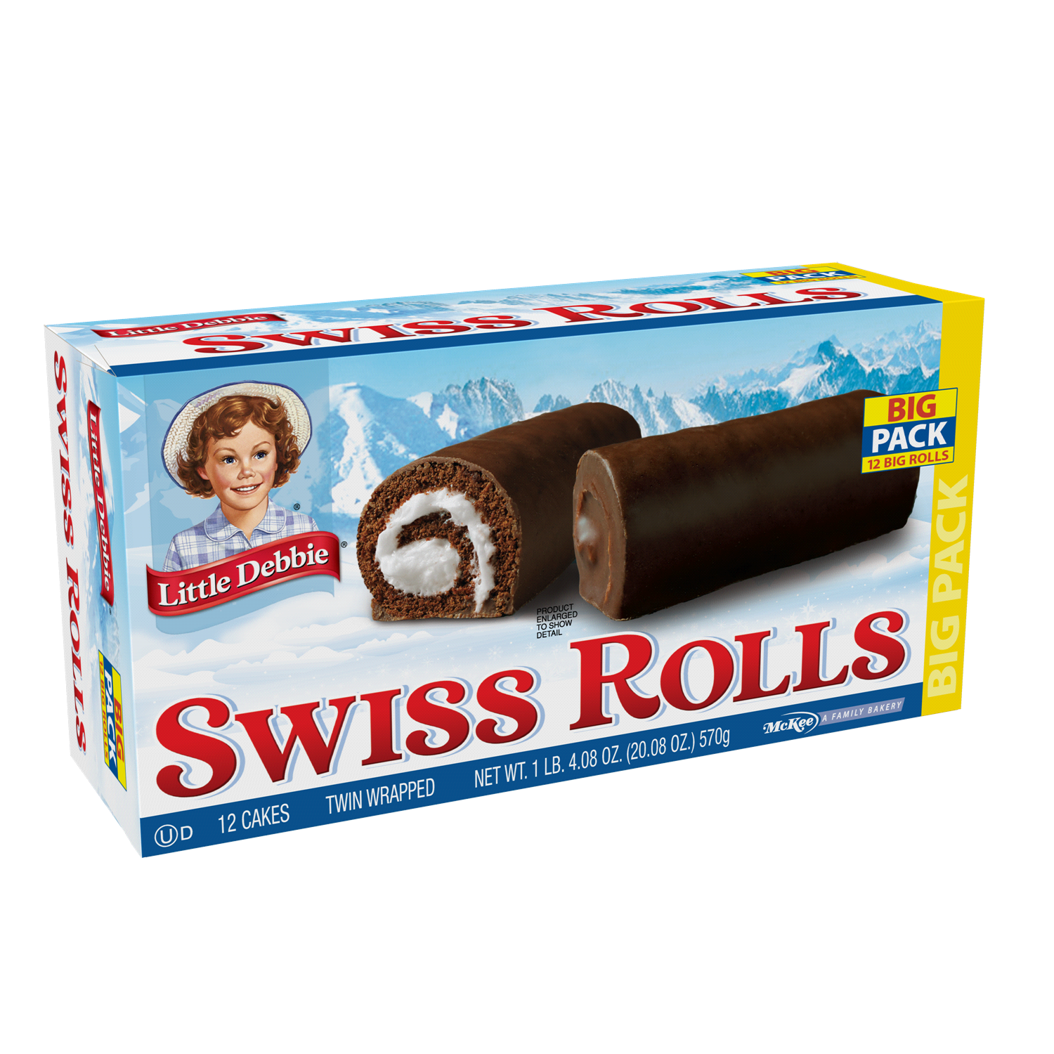 slide 2 of 2, Little Debbie Swiss Rolls - 12 ct, 12 ct