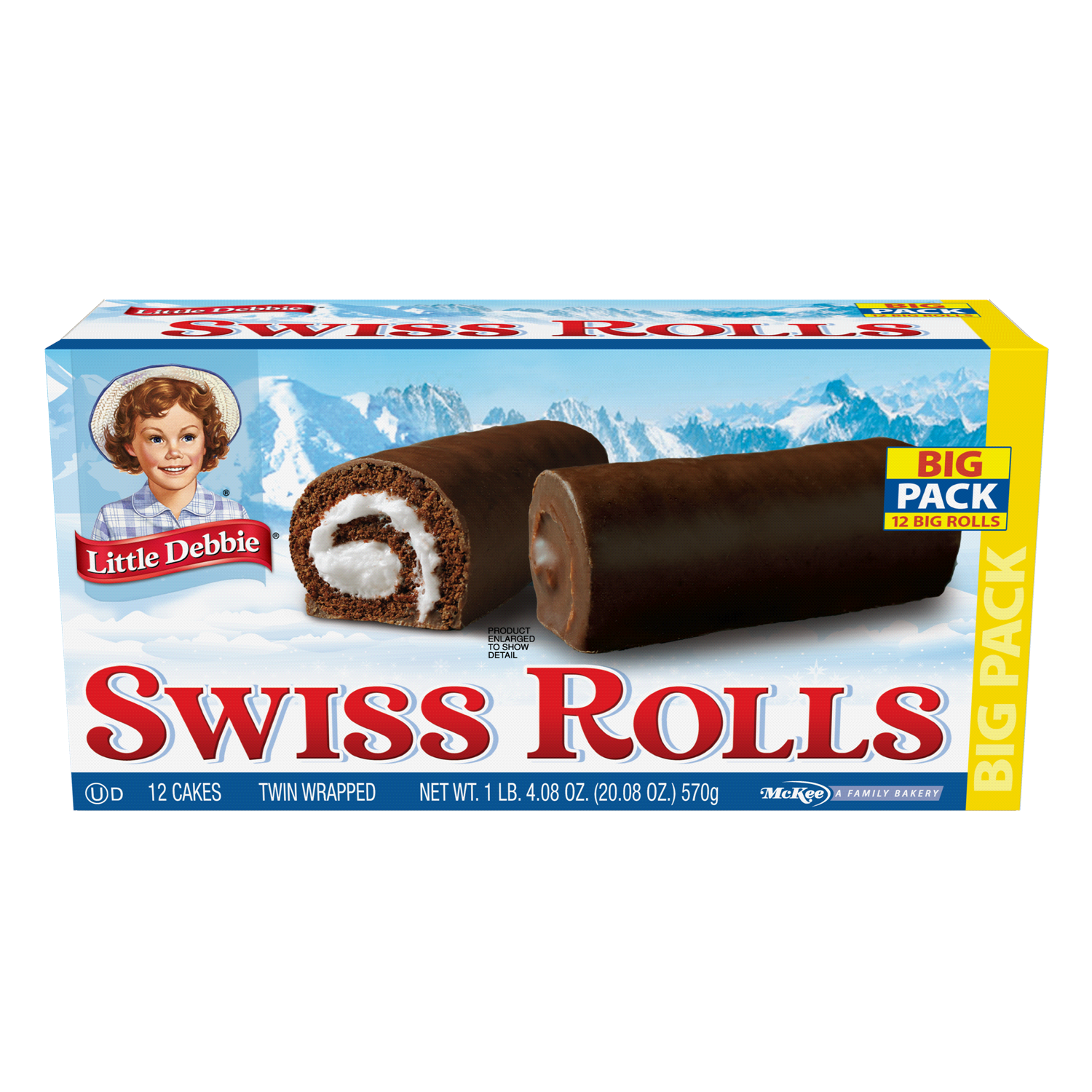 slide 1 of 2, Little Debbie Swiss Rolls - 12 ct, 12 ct