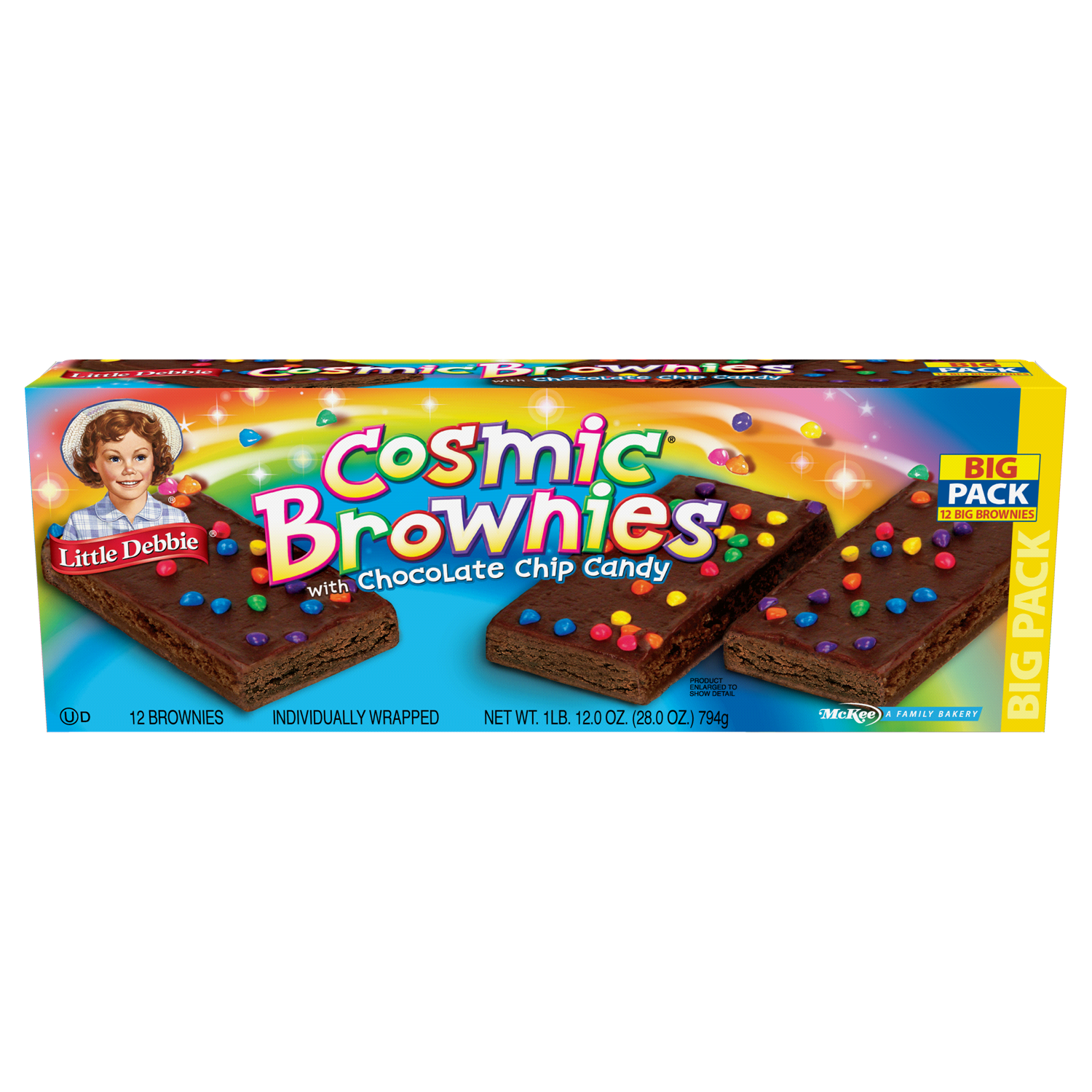 slide 1 of 2, Little Debbie Cosmic Brownies, 12 ct