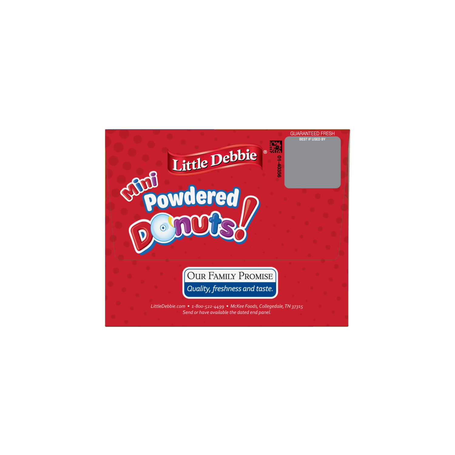 slide 3 of 3, Little Debbie Snack Cakes, Little Debbie Big Pack Mini Donuts (Powdered), 14 oz