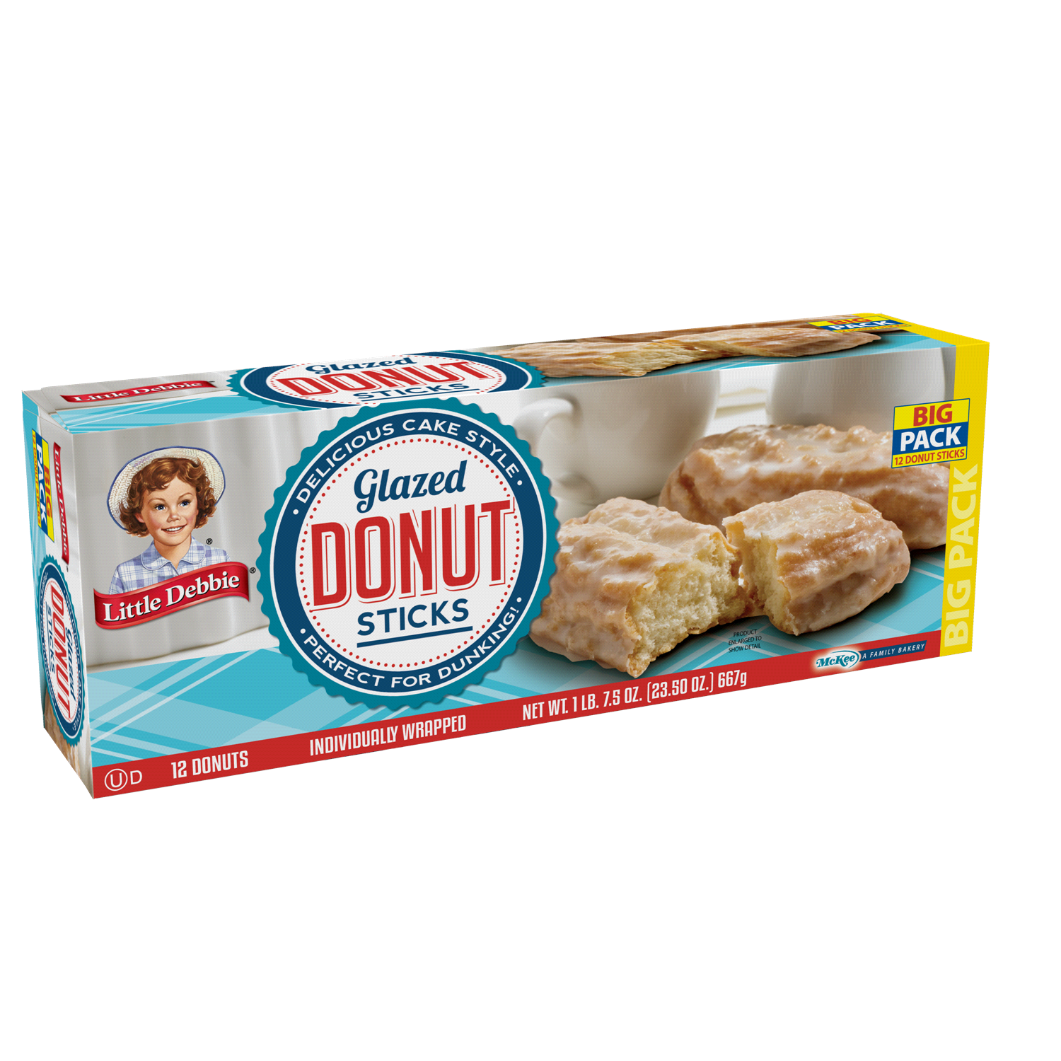 slide 2 of 2, Little Debbie Snack Cakes, Little Debbie Big Pack Donut Sticks, 12 ct