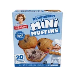 Little Debbie Snack Cakes, Little Debbie Family Pack Mini Muffins (Blueberry)