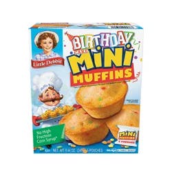 Little Debbie Snack Cakes, Little Debbie Family Pack Mini Muffins (birthday cake)