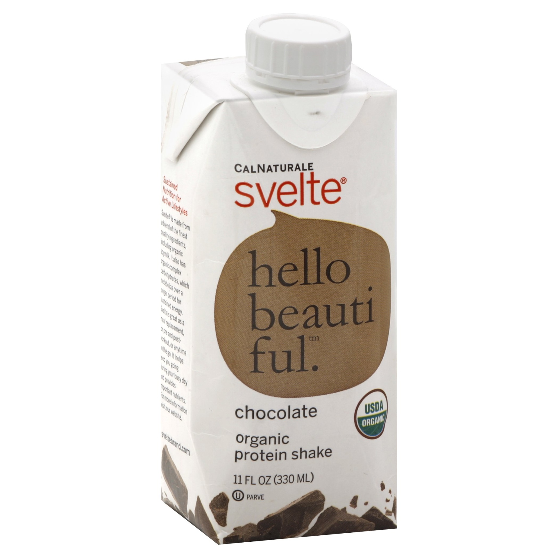 slide 1 of 9, Svelte Organic Protein Shake Chocolate, 11 fl oz