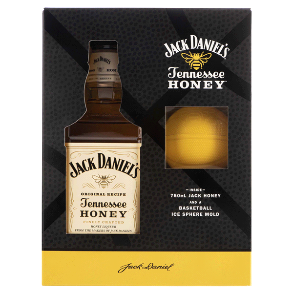 slide 1 of 1, Jack Daniel's Honey with Ice Mold Gift Set, 750 ml