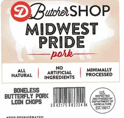 DIERBERGS BUTCHER SHOP MP BONELESS BUTTERFLY CHOP