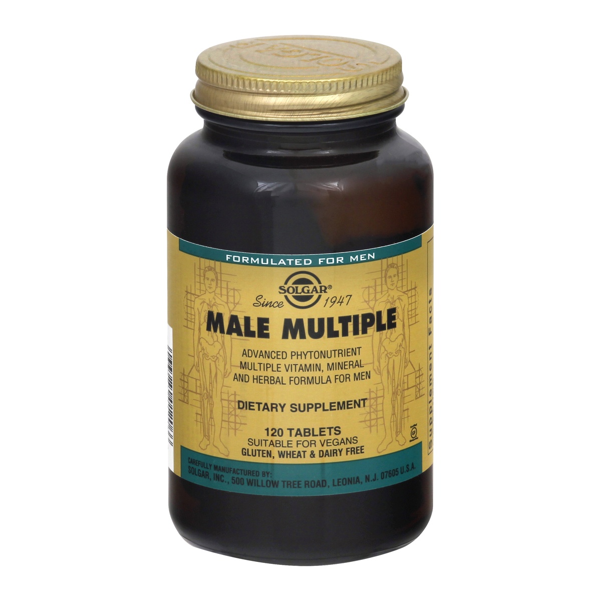 slide 1 of 1, Solgar Male Multiple Tablets, 120 ct