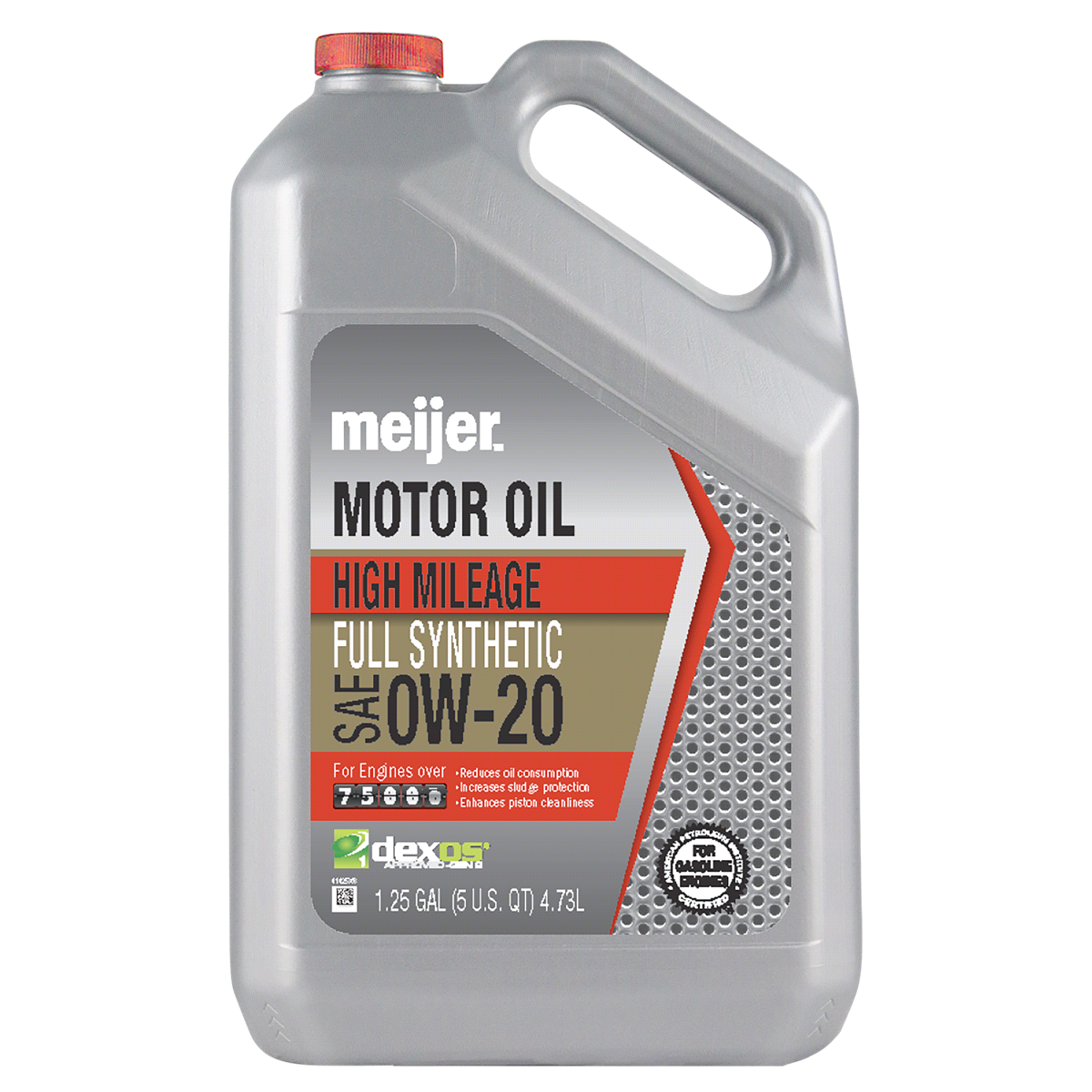 slide 1 of 5, Meijer 0W20 Full Synthetic High Mileage Oil, 5 qt