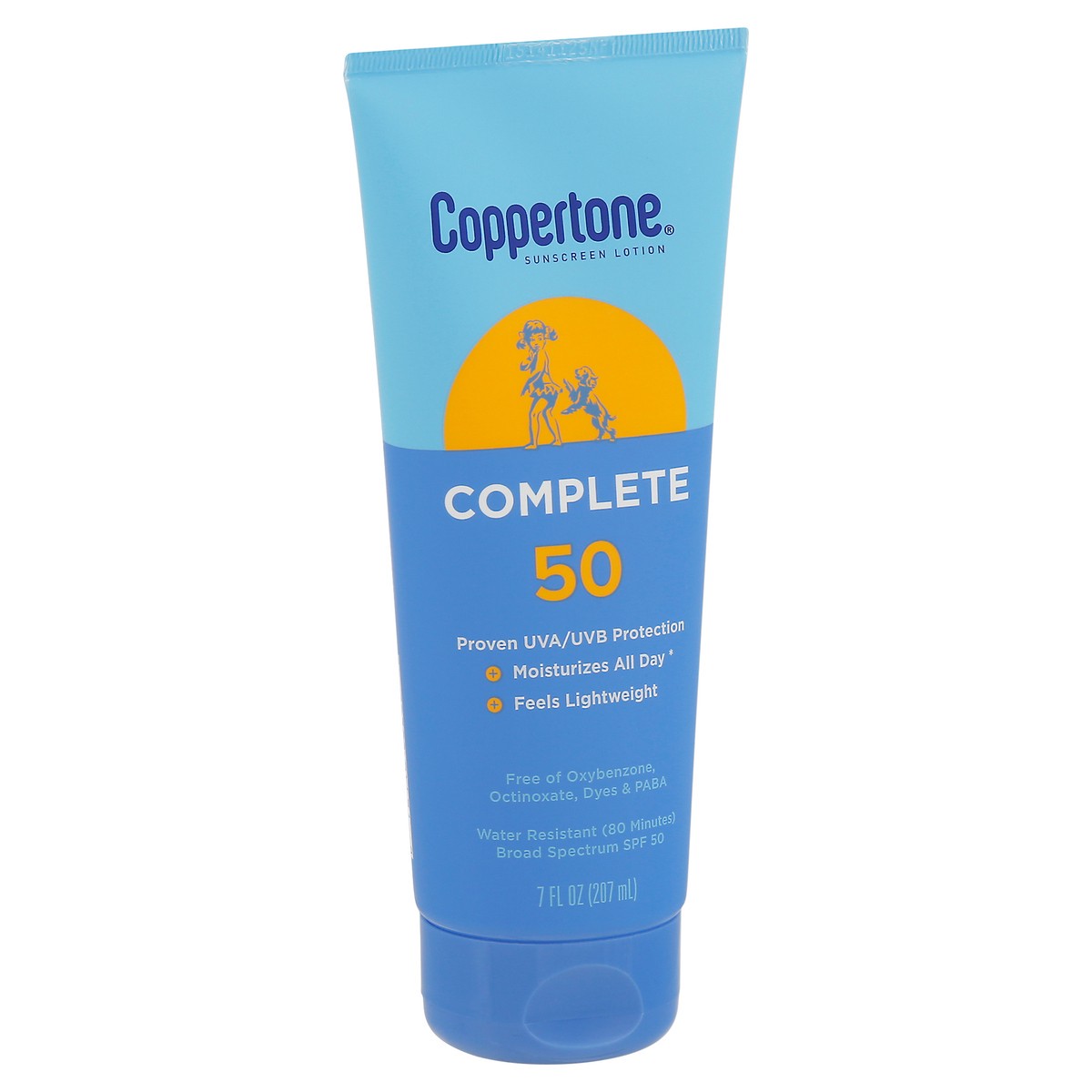 slide 7 of 9, Coppertone Complete Broad Spectrum SPF 50 Lotion Sunscreen 7 fl oz, 7 fl oz
