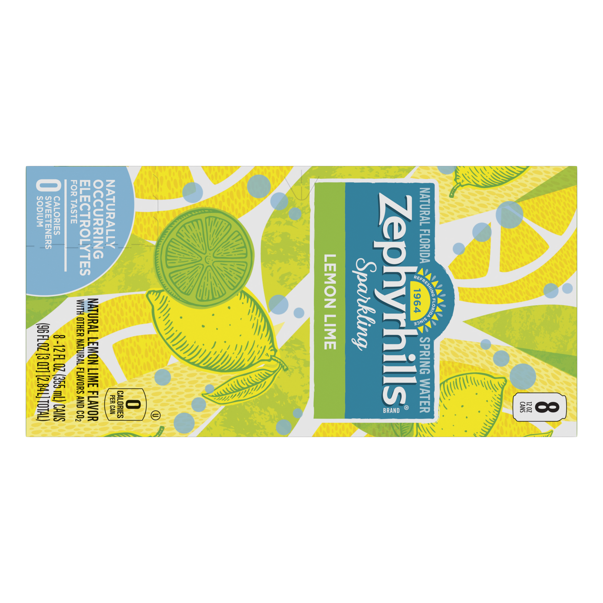 slide 1 of 5, Zephyrhills Sparkling Water, Lemon Lime- 12 oz, 12 oz