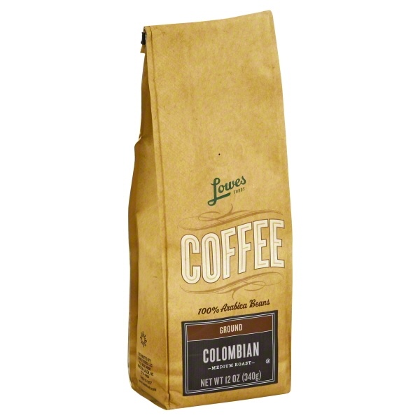 slide 1 of 1, Lowes Foods Coffee Ground Colombian Blend - 12 oz, 12 oz