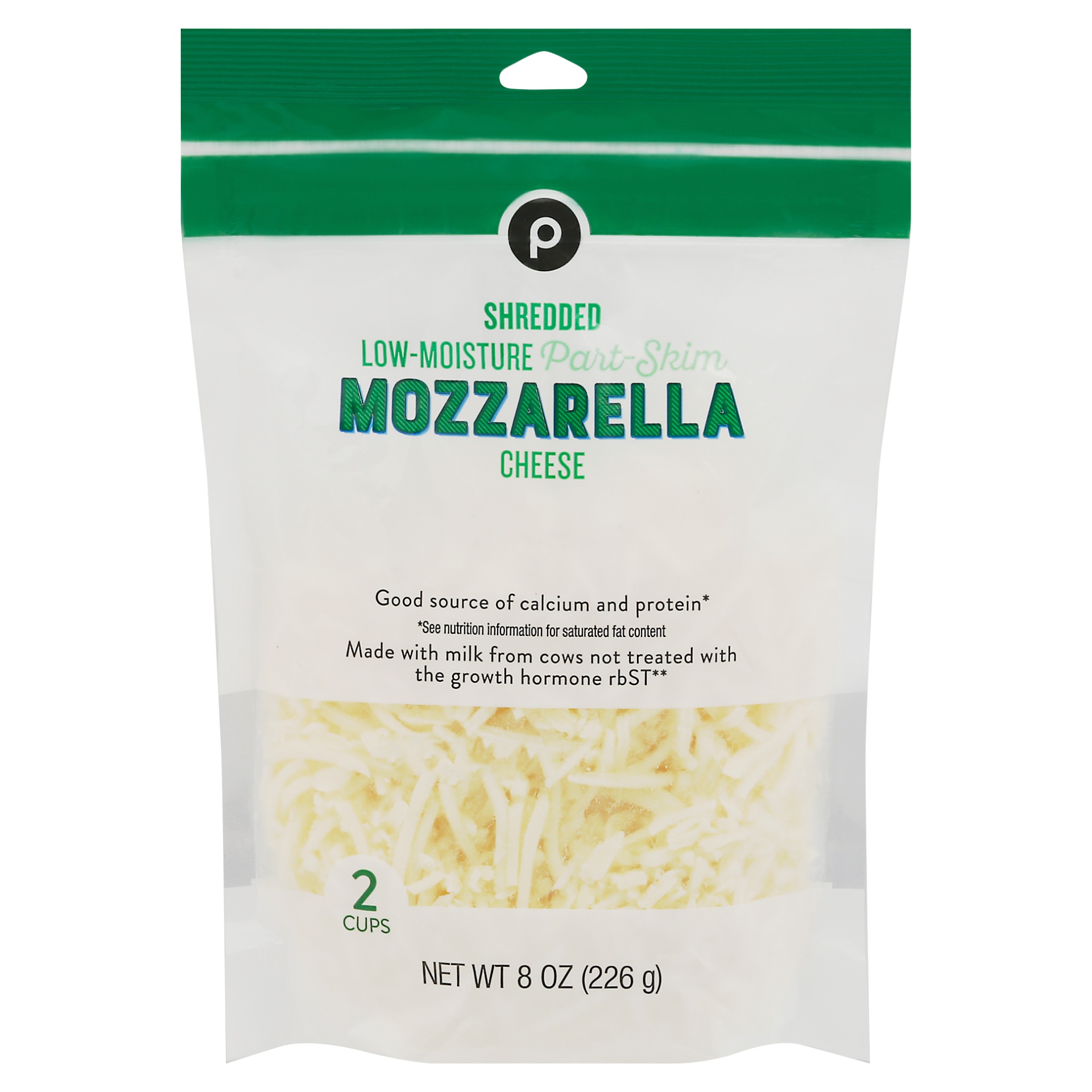slide 1 of 1, Publix Part-Skim Low Moisture Mozzarella Shredded Cheese, 8 oz
