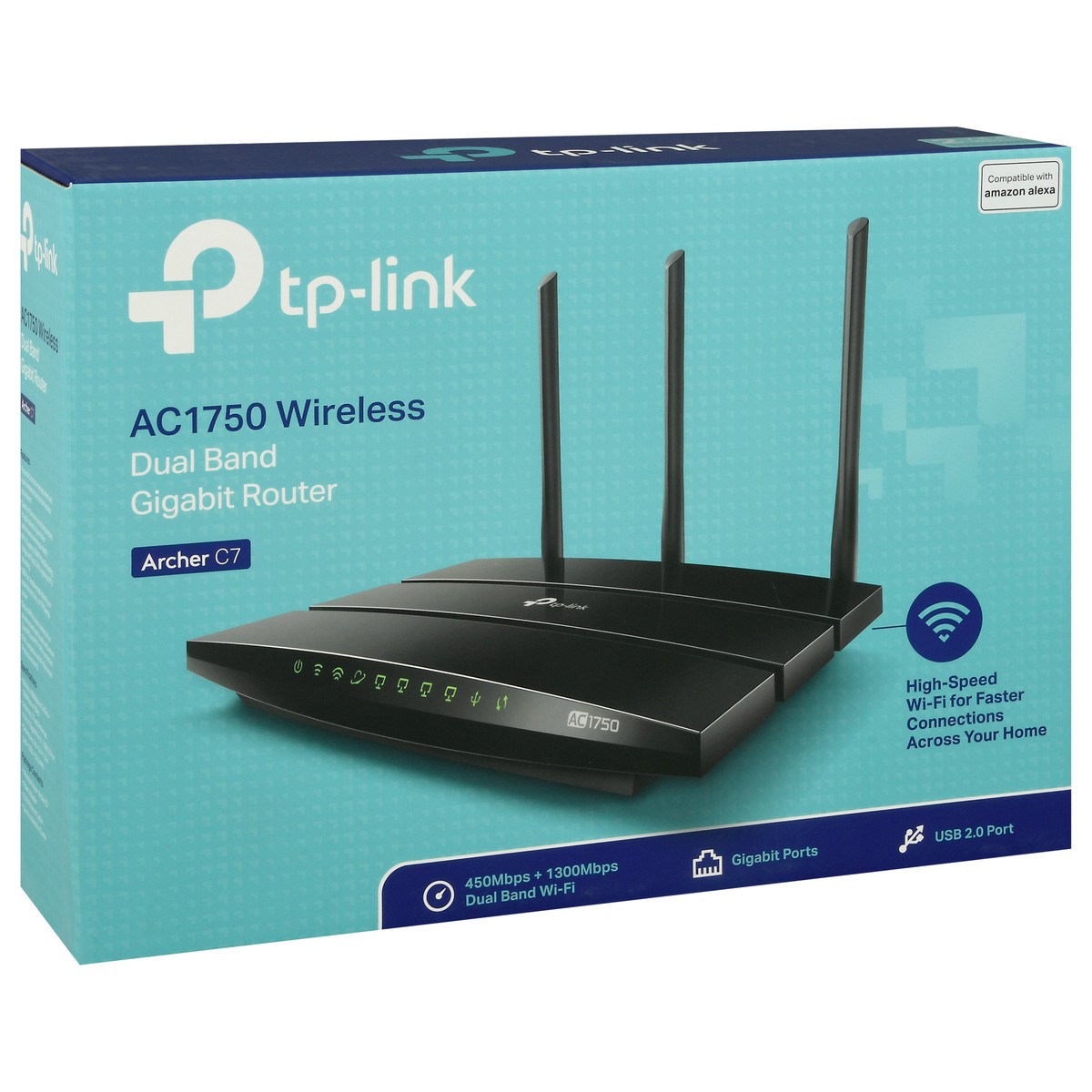 slide 2 of 9, TP-Link Archer C7 AC 1750 Wireless Dual Band Gigabit Router 1 ea Box, 1 ct