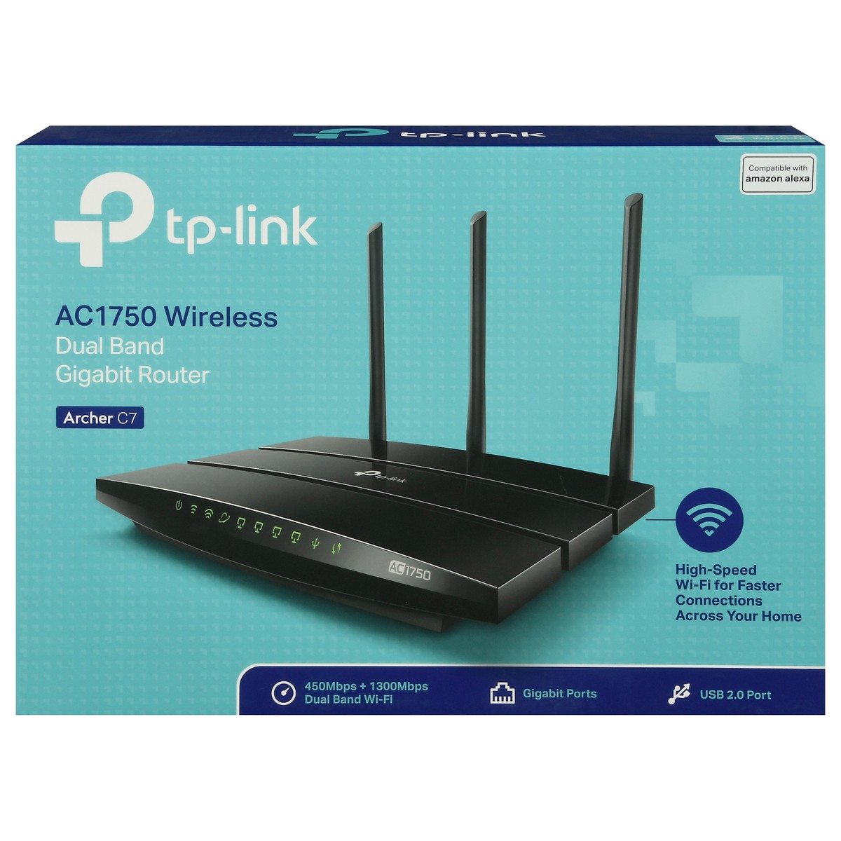 slide 1 of 9, TP-Link Archer C7 AC 1750 Wireless Dual Band Gigabit Router 1 ea Box, 1 ct