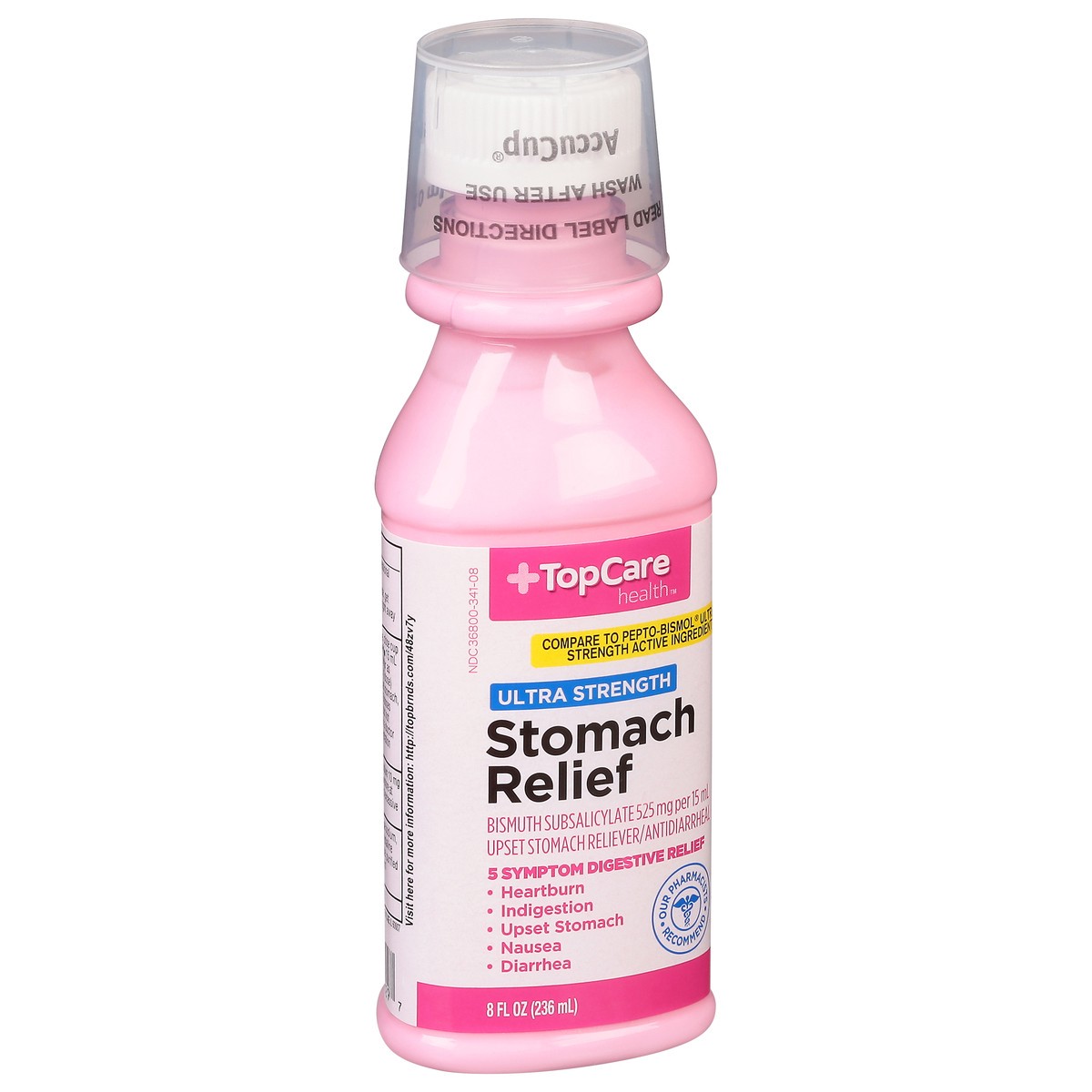 slide 2 of 9, TopCare Health 525 mg Ultra Strength Stomach Relief 8 fl oz, 8 fl oz