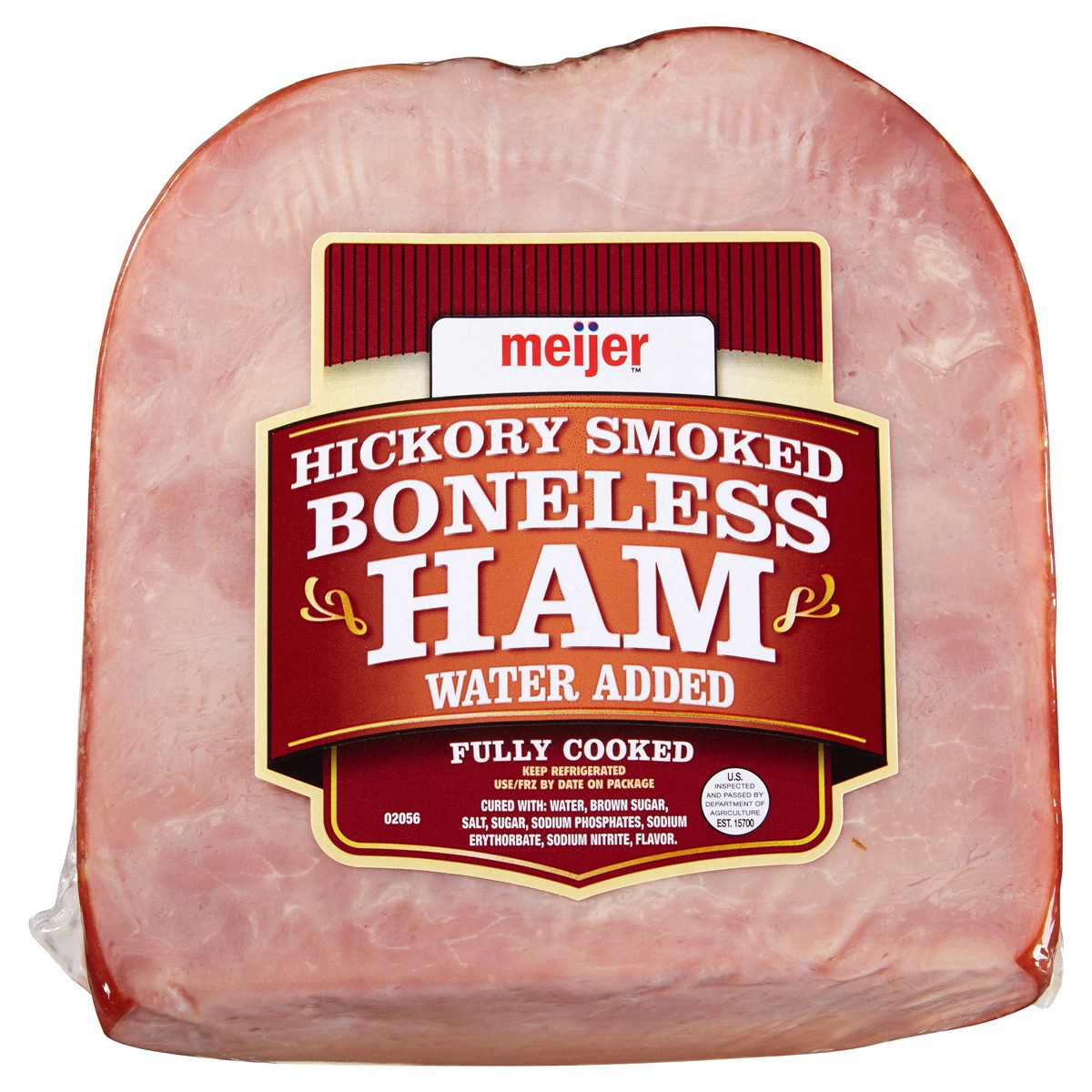 slide 1 of 1, Meijer Boneless Hickory Smoked 1/4 Ham, per lb